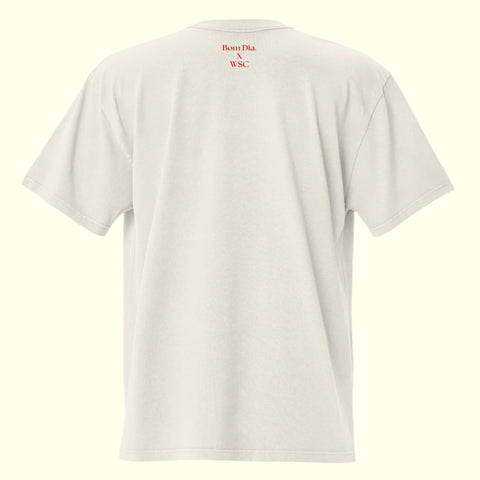 FOR ALL THE ATHLETES ON THE ROAD X WSC T-SHIRT - OFF WHITE/RED