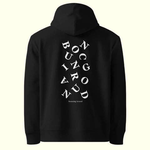 BOUNCING AROUND HOODIE - BLACK/WHITE