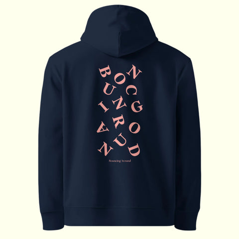 BOUNCING AROUND HOODIE - NAVY/MELON