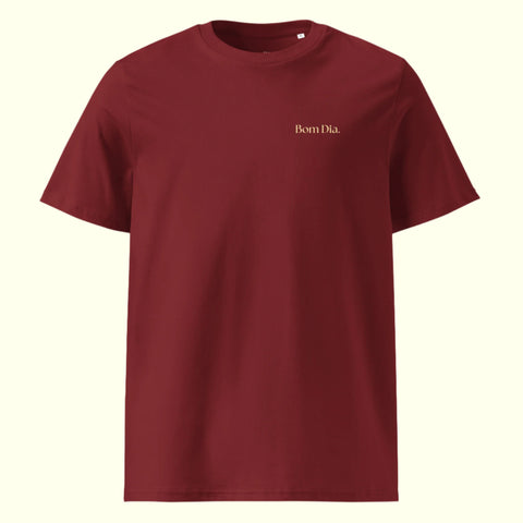 BOUNCING AROUND T-SHIRT - BURGUNDY/PEACH