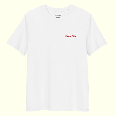 TAKE FIVE COFFEE T-SHIRT - WHITE/RED